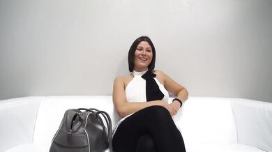 Amateur with big firm tits at Czech casting in POV