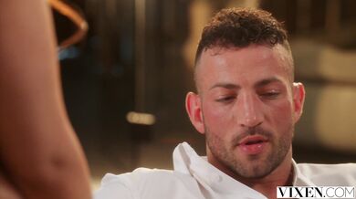 Busty Violet gets her tight pussy fucked raw by her hung bodyguard