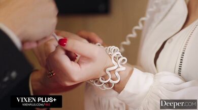 Naughty wife Ellie Nova bound and fucked raw in hardcore BDSM session