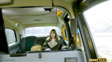 Horny student deepthroating taxi driver before getting her hole wrecked