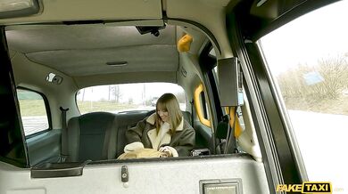 Horny student deepthroating taxi driver before getting her hole wrecked