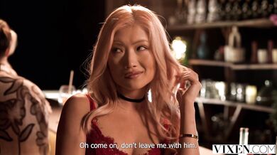 Dolly Orchid ditches her loser date for a hard bartender pounding