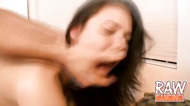 Phat ass Ricki taking a huge load in her mouth after hard pounding