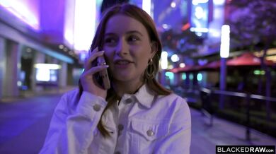 Danni taking every inch of a big black cock and swallowing