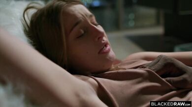 Danni taking every inch of a big black cock and swallowing