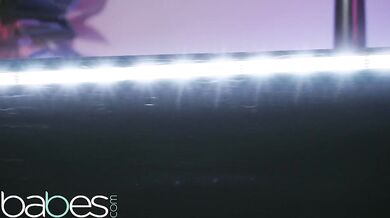 Hottie Kiki Klout gives a sexy striptease and rides Chad White's big cock