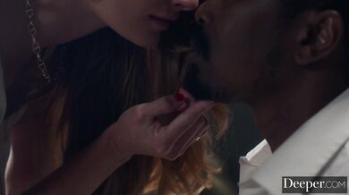 Stunning redhead Jessi Rae gets her tight pussy stretched by Isiah's huge BBC